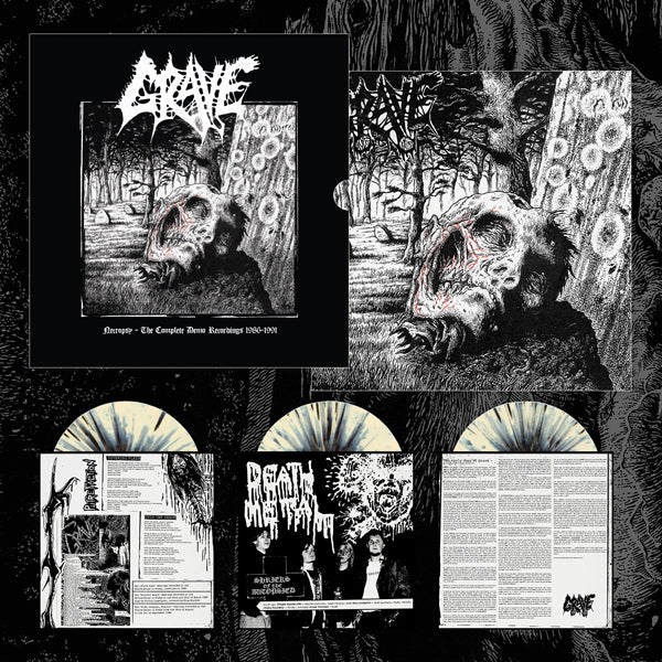 Grave - Necropsy - The Complete Demo Recordings 1986-1991 (Bone / Black Splatter 3Lp) - Death Metal - 3LP