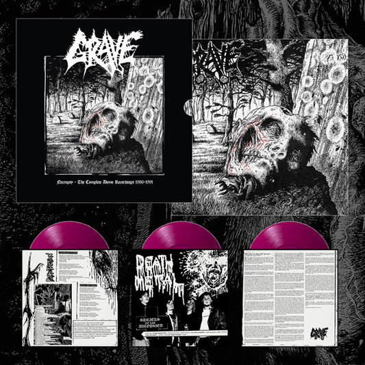 Grave - Necropsy - The Complete Demo Recordings 1986-1991 (Transparent Purple 3Lp) - Death Metal - 3LP
