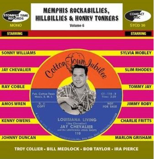 Various Artists - Memphis Rockabillies, Hillbillies & Honky Tonkers - Volume 6 - Soul/Funk - CD