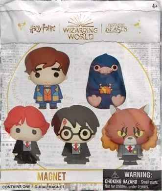 Harry Potter - Wizarding World - 3D Magnets Series 1 - 1 Blind Bag - [New] Monogram Int.
