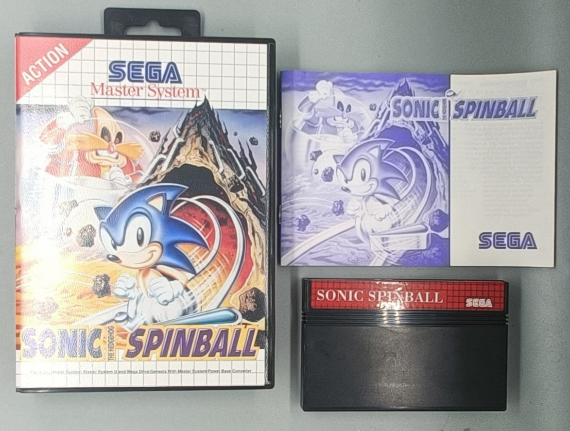 Sonic Spinball for Sega Master System MS - Complete - CIB Sega