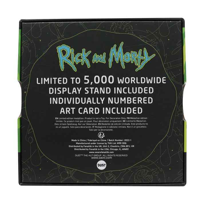 Rick & Morty Limited Edition Medallion