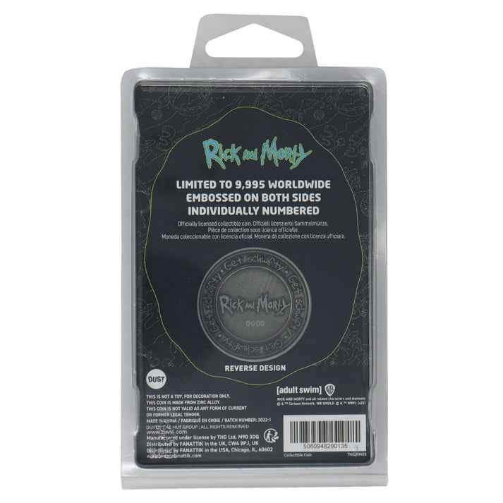Ricky & Morty Limited Edition Collectible Coin