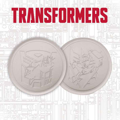 Transformers Set of 4 Embossed Metal Coasters
