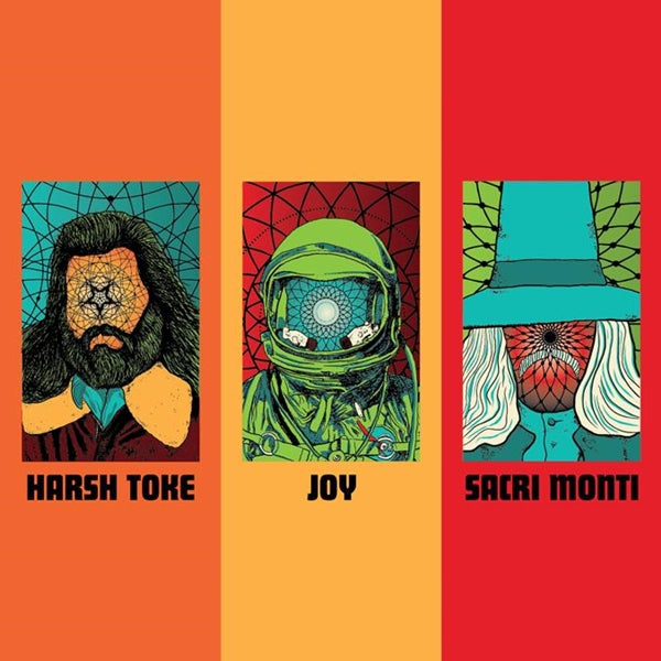 Harsh Toke / Joy / Sacri Monti - Burnout (Triple 7 Inch) - Metal - 7