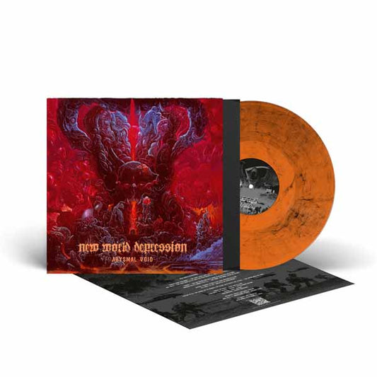 New World Depression - Abysmal Void (Transparent Orange And Black Marbled Vinyl) - Death Metal - LP