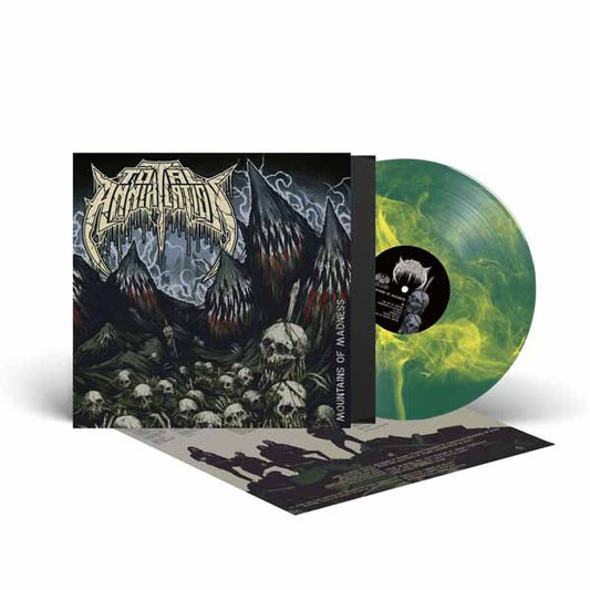 Total Annihilation - Mountains Of Madness (Solid Green And Yellow Marbled) - Death Metal - LP