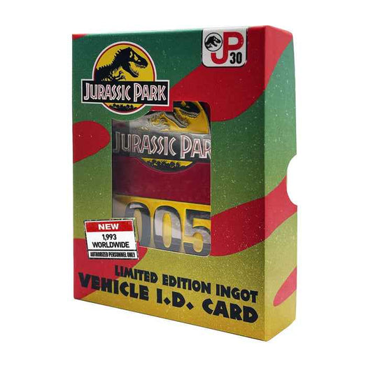 Jurassic Park Limited Edition 30th Anniversary Vehicle I.D Ingot