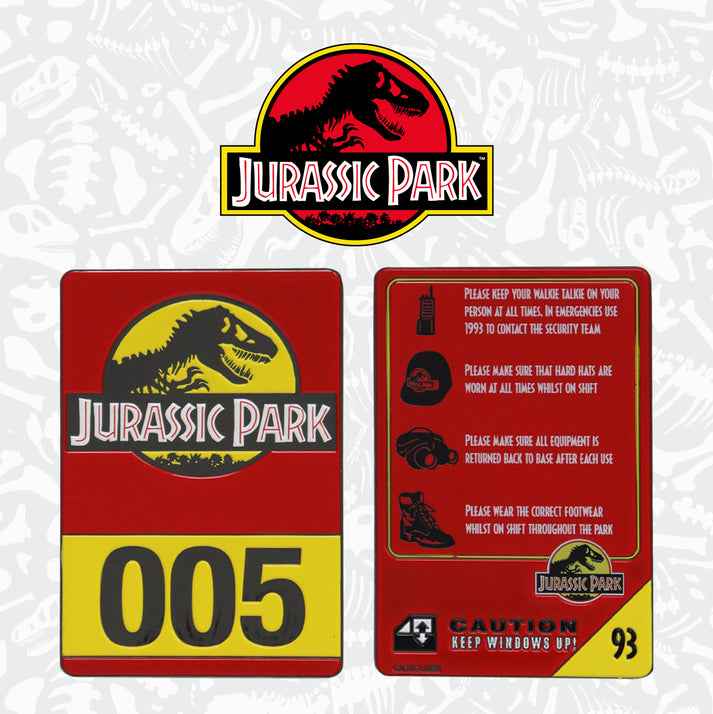 Jurassic Park Limited Edition 30th Anniversary Vehicle I.D Ingot
