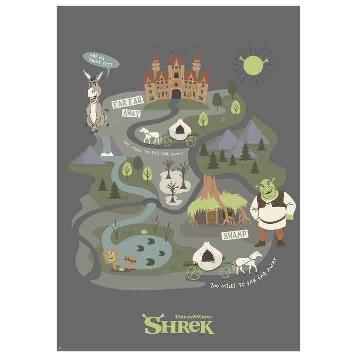Shrek Journey to Far Far Away Art Print