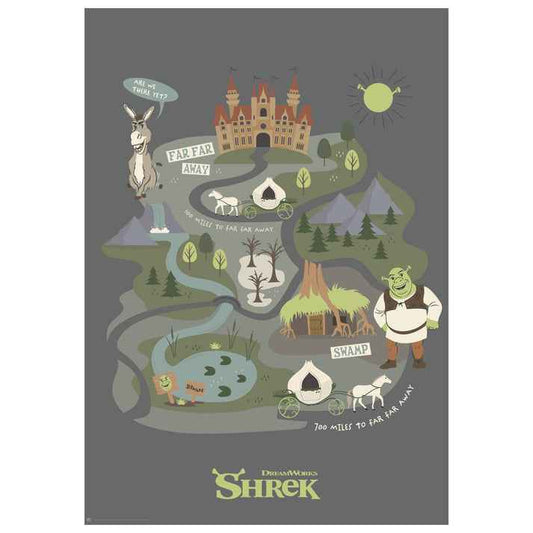Shrek Journey to Far Far Away Art Print