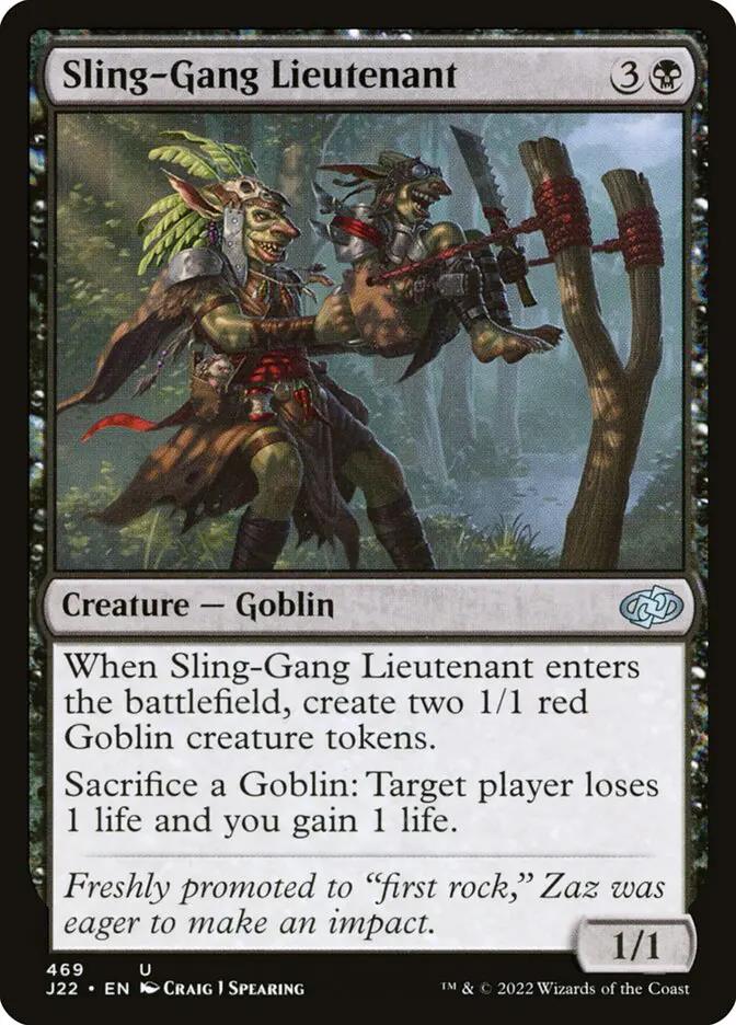469 - Sling-Gang Lieutenant - Jumpstart 2022 - Normal - Magic: The Gathering Card