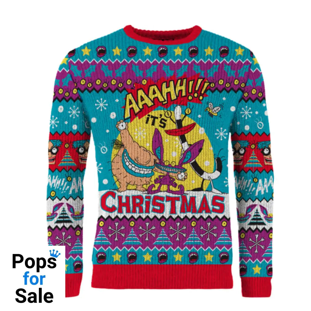 AAAHH!!! Real Monsters Christmas Jumpers (Size XL)
