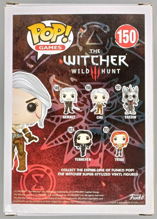 150 Ciri - The Witcher 3 Wild Hunt - Box Damaged Funko POP