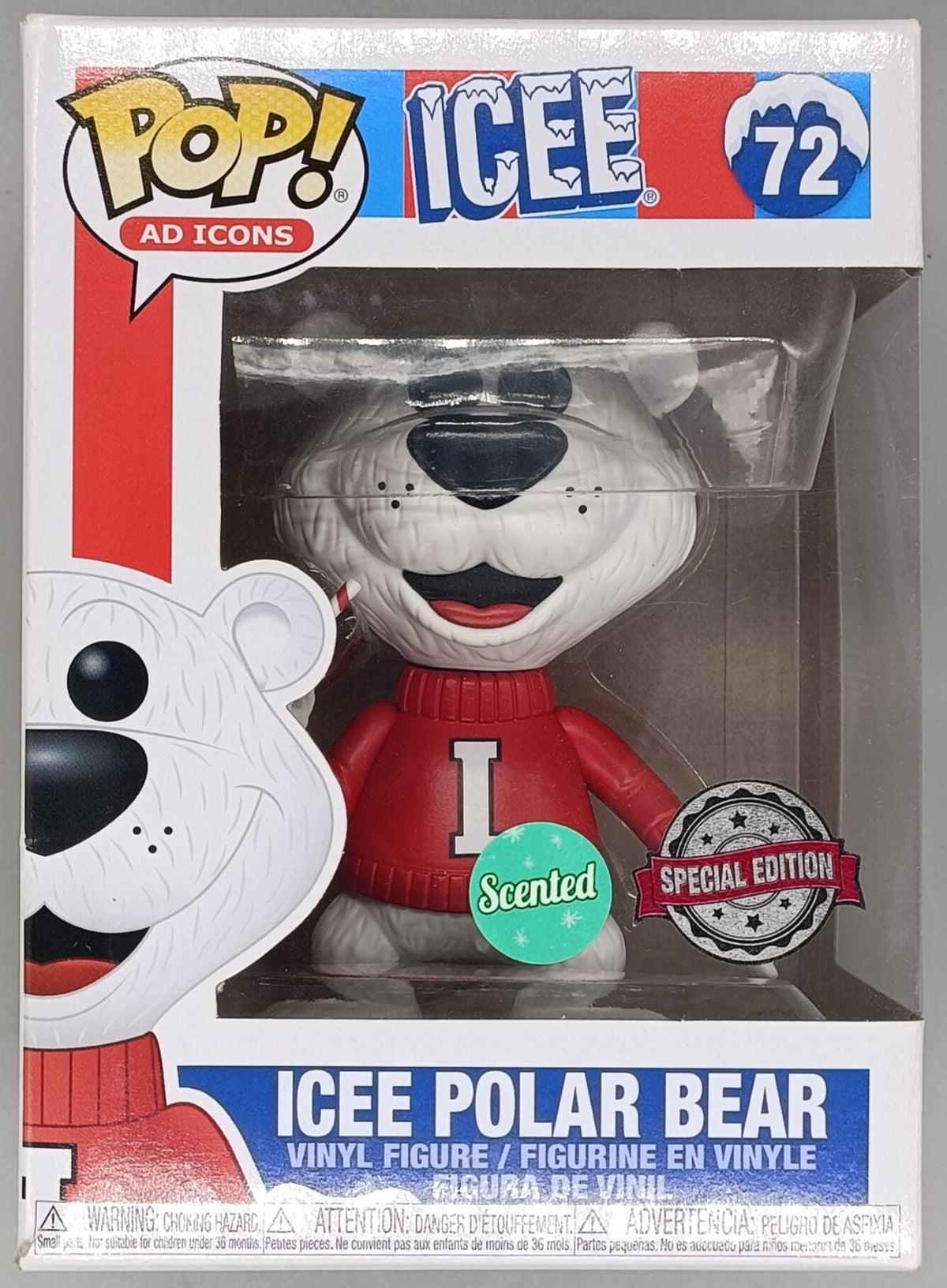 72 Icee Polar Bear (Grape) - Scented - Ad Icons - Funko POP - Box Damaged