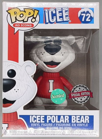 72 Icee Polar Bear (Grape) - Scented - Ad Icons - Funko POP - Box Damaged