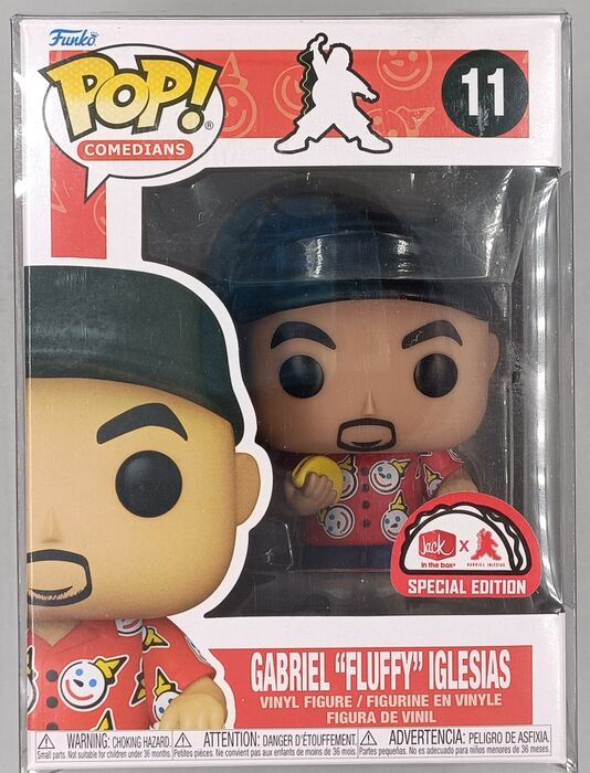 11 Gabriel Fluffy Iglesias (Jack in the Box) Comedians Funko POP