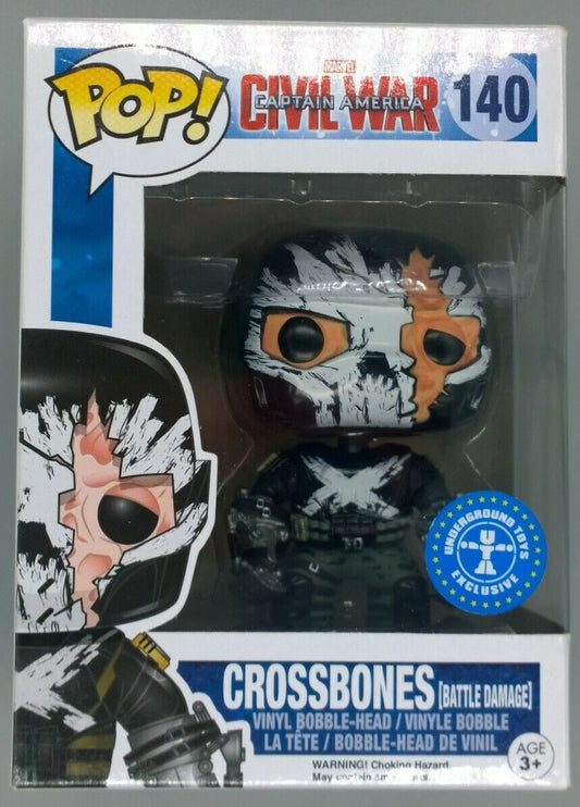 140 Crossbones (Battle Damage) Marvel Captain America Civil Funko POP
