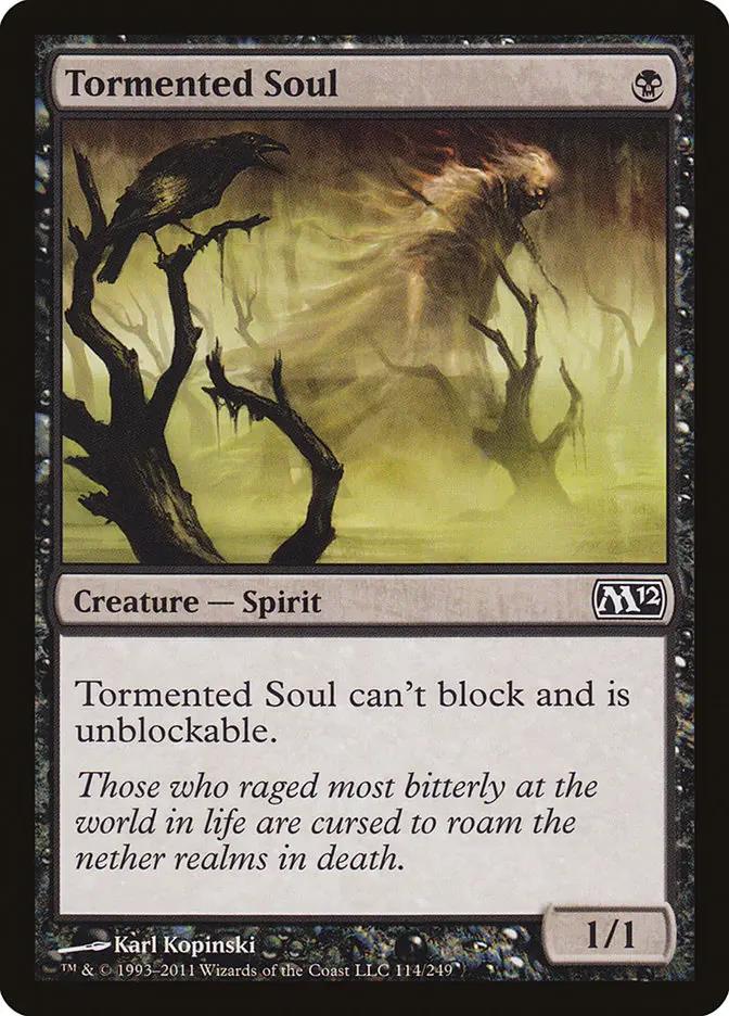 114 - Tormented Soul - Magic 2012 - Normal - Magic: The Gathering Card