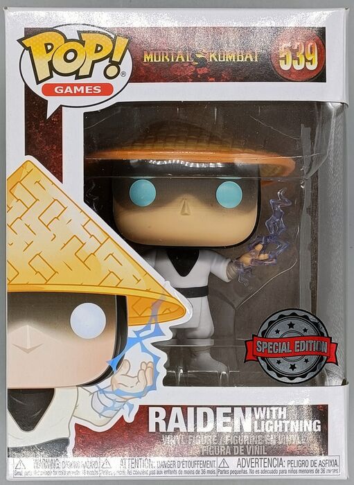539 Raiden (with Lightning) - Mortal Kombat - Box Damaged Funko POP Funko