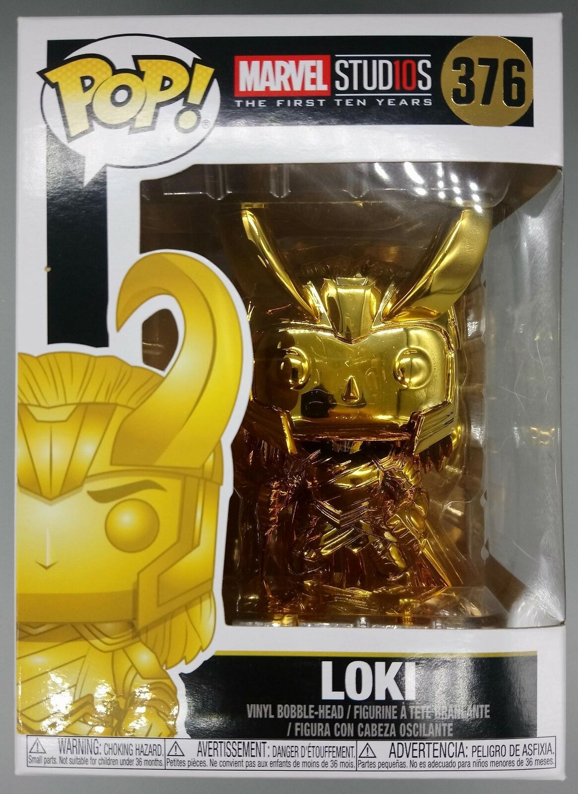 376 Loki (Gold) - Chrome - Marvel - Marvel Studios 10 Funko POP