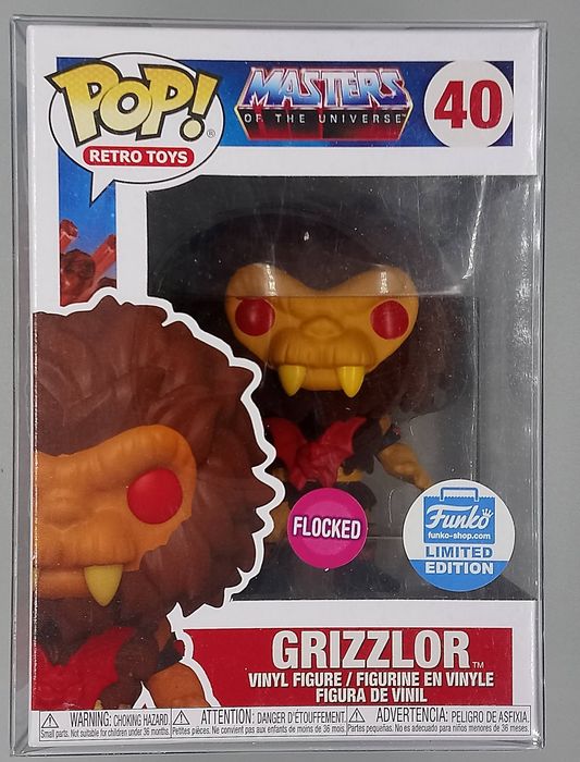40 Grizzlor - Flocked - Masters Of The Universe MOTU Funko POP