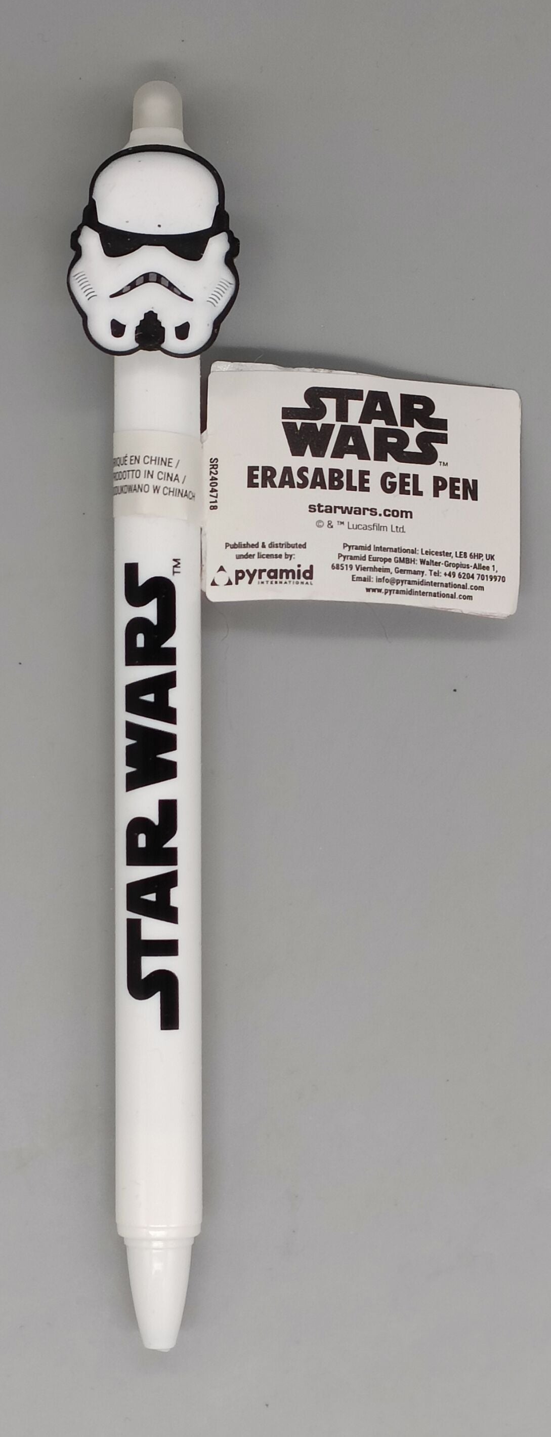 Star Wars Erasable Pen with Topper - Storm Trooper - [New]
