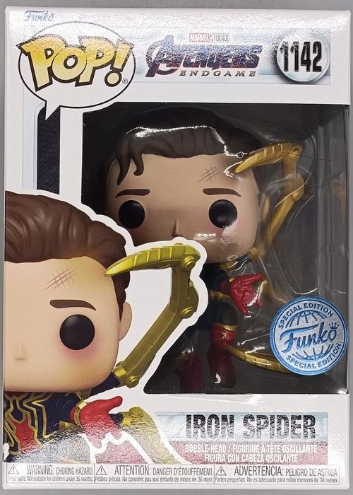 1142 Iron Spider (Unmasked) Marvel Avengers Endgame Funko POP