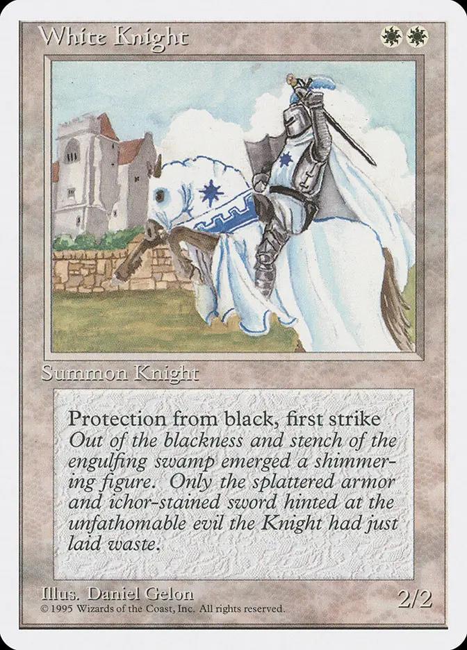 56 - White Knight - Fourth Edition - Normal - Magic: The Gathering Card