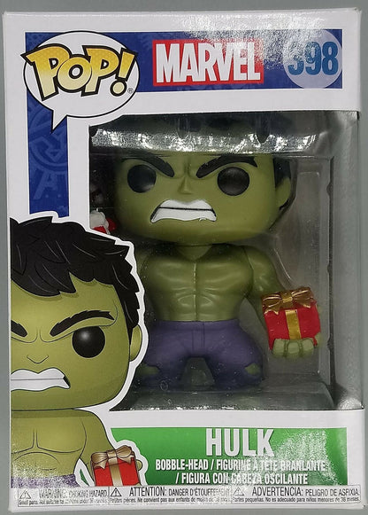 398 Hulk (w/ Stocking & Present) - Marvel Holiday Funko POP