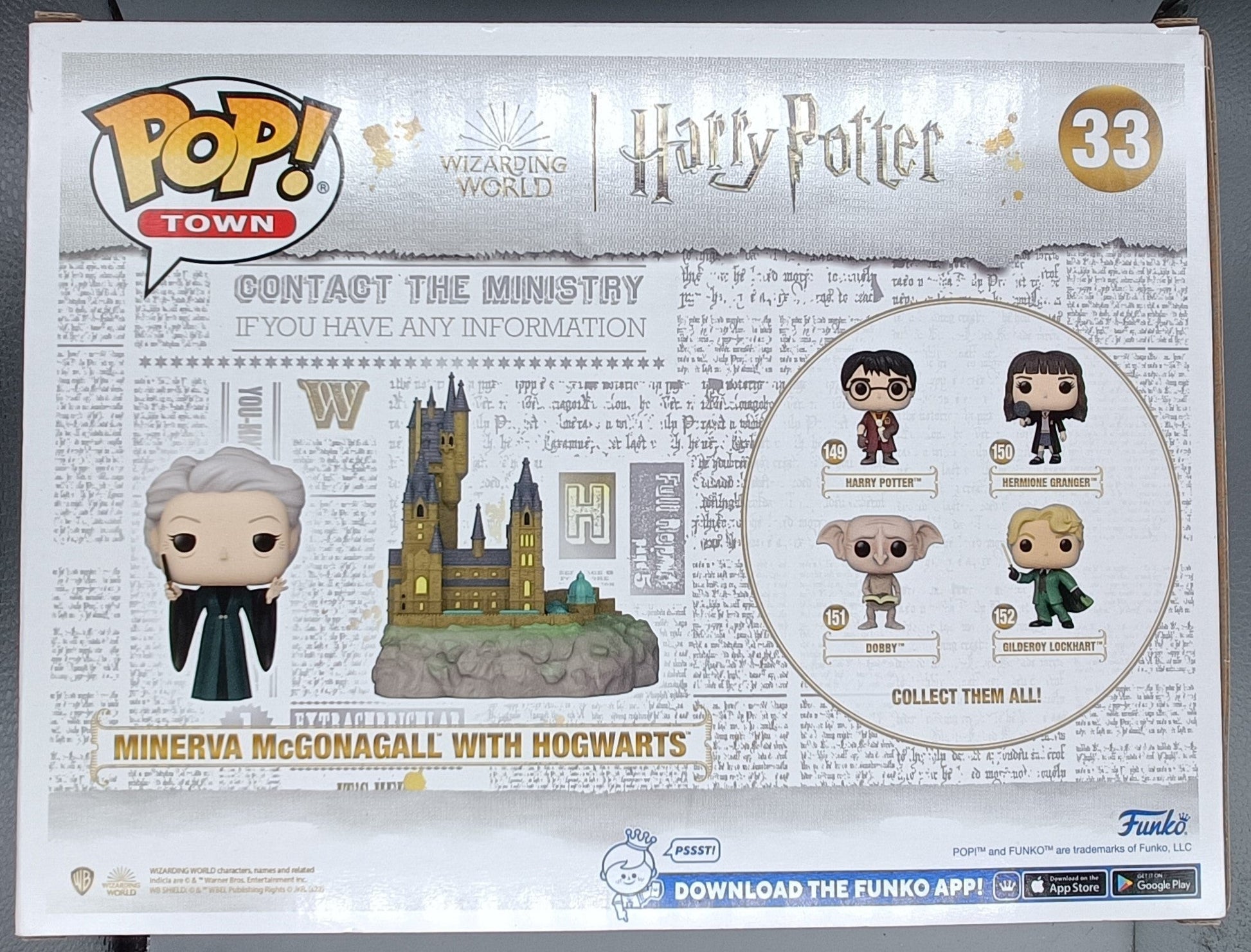33 Minerva McGonagall with Hogwarts - Town Harry Potter Funko POP