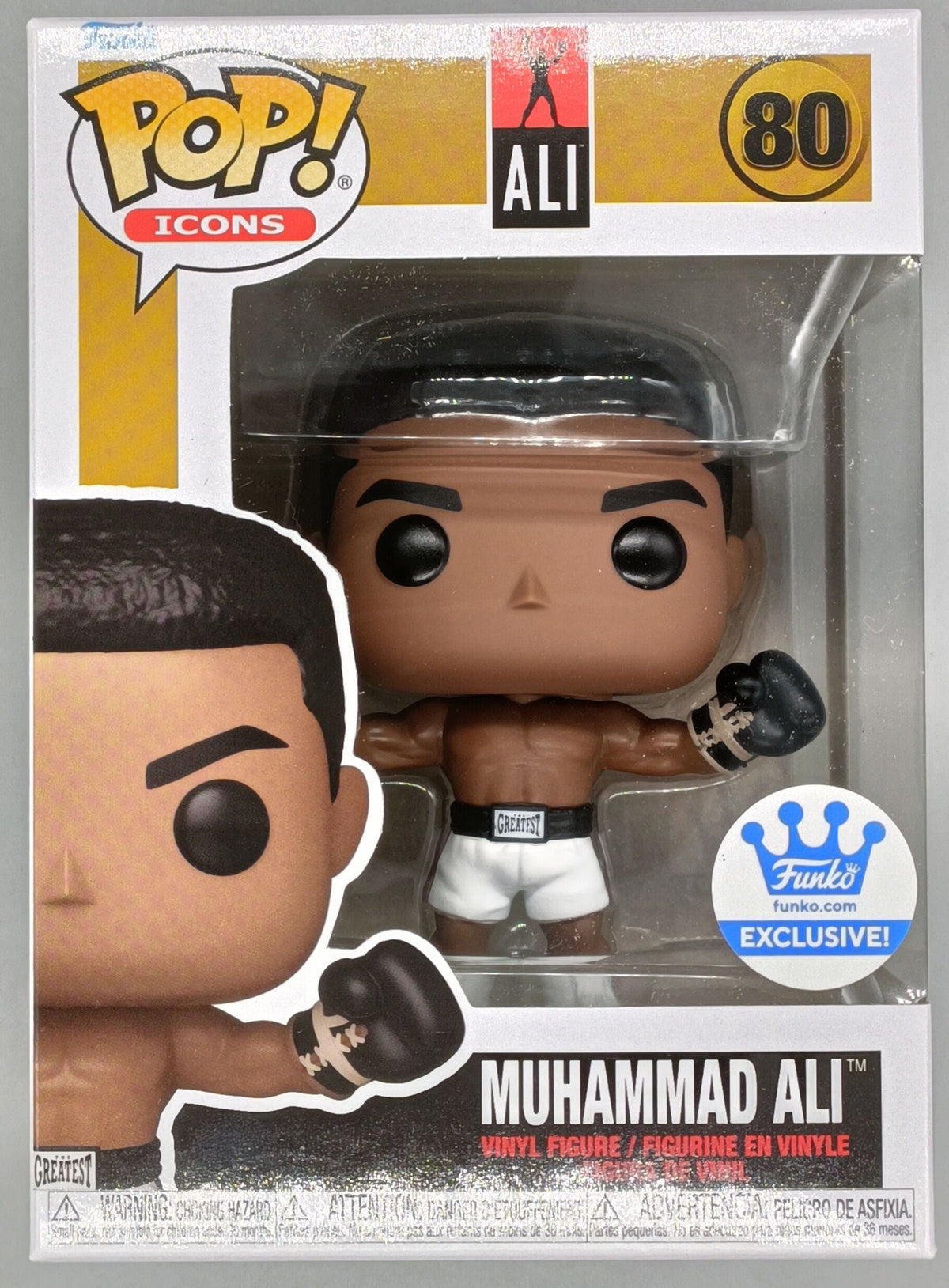 80 Muhammad Ali (Arms Out) - Boxing Funko POP - Brand New