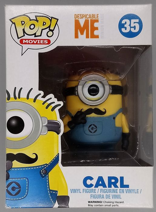 35 Carl (w/ Mustache) - Despicable Me - Box Damaged Funko POP Funko
