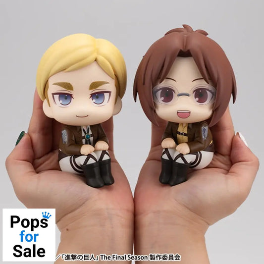Attack on Titan Look Up PVC Statues Hange Zoe & Erwin Smith (with gift) 11 cm