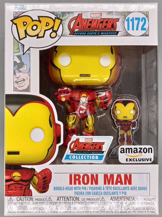1172 Iron Man - Marvel Avengers Collection with Pin Funko POP Funko