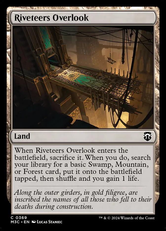 369 - Riveteers Overlook - Modern Horizons 3 Commander - Normal - Magic: The Gathering Card