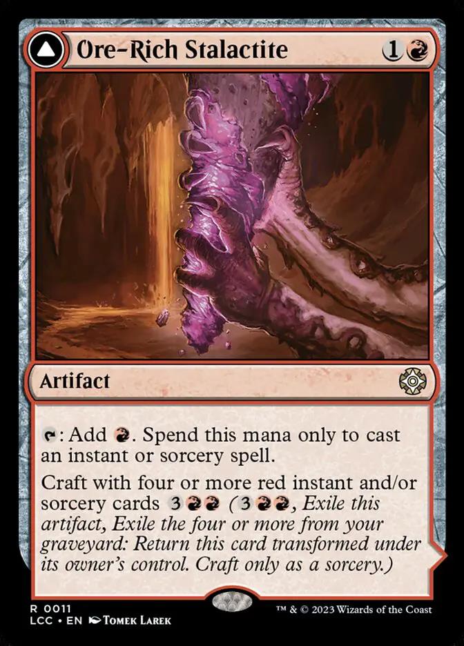 11 - Ore-Rich Stalactite // Cosmium Catalyst - The Lost Caverns of Ixalan Commander - Normal - Magic: The Gathering Card