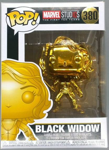 380 Black Widow (Gold) - Chrome - Marvel Studios 10 Funko POP