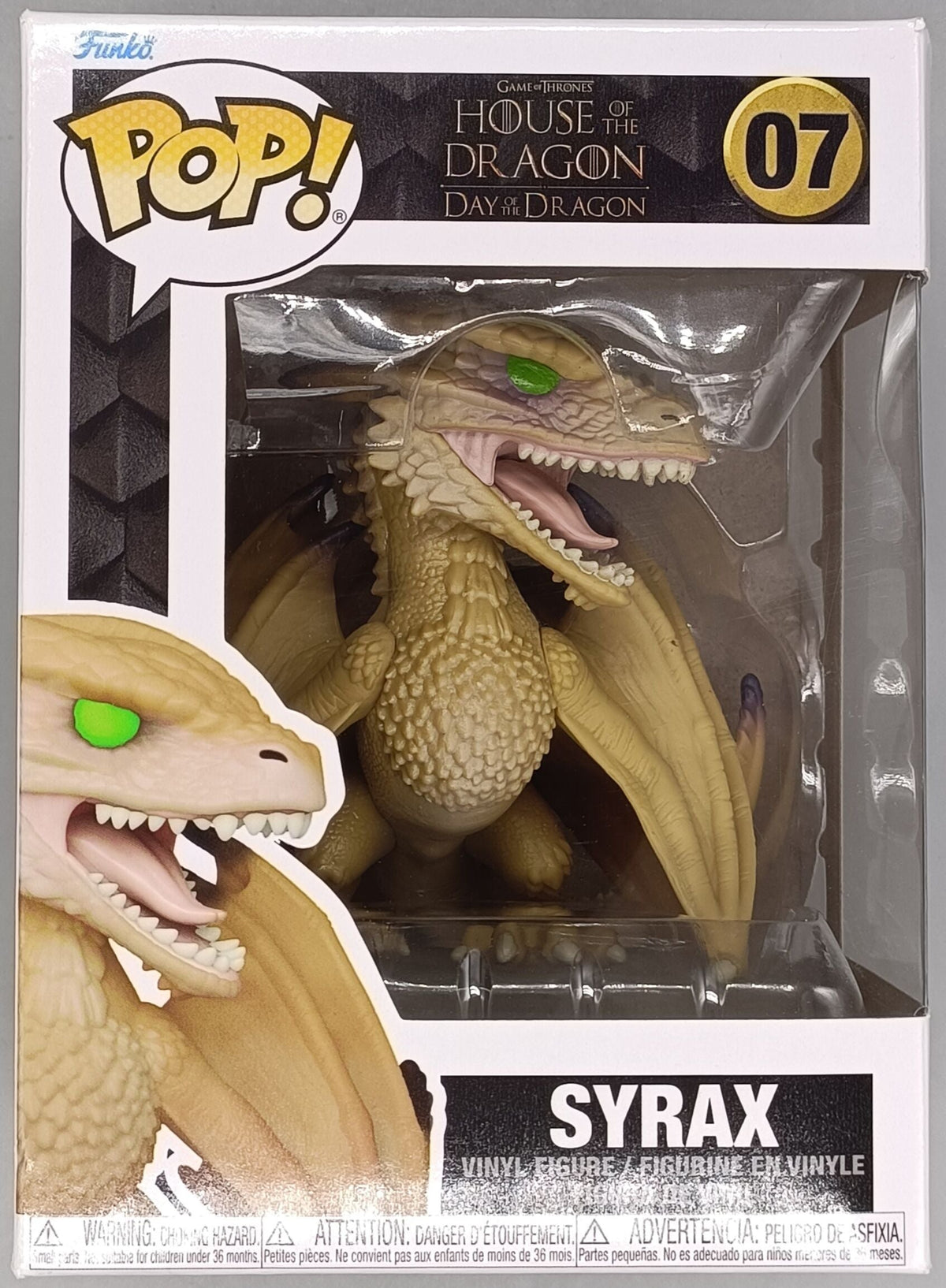 07 Syrax - House of the Dragon - 2023 Con - Funko POP - Box Damaged Funko