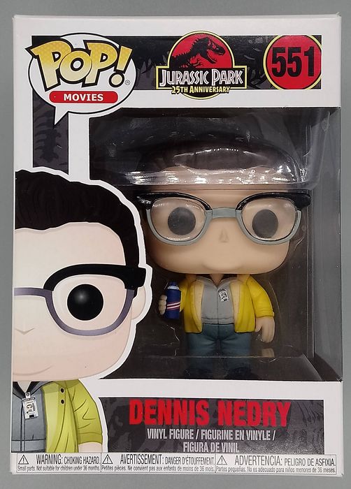 551 Dennis Nedry - Jurassic Park 25th Anniversa- Box Damaged Funko POP Funko