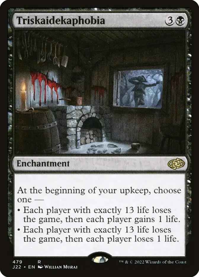 479 - Triskaidekaphobia - Jumpstart 2022 - Normal - Magic: The Gathering Card
