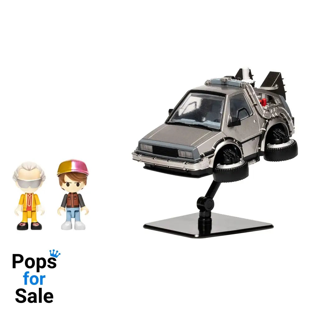 Back to the Future Part II Q-Village Vehicle with mini-figures Time Machine Part 2