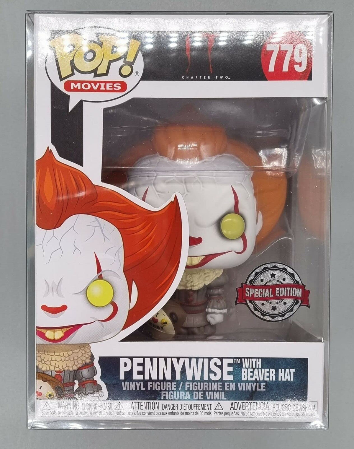 779 Pennywise (with Beaver Hat) - IT - Horror - Funko POP - Box Damaged