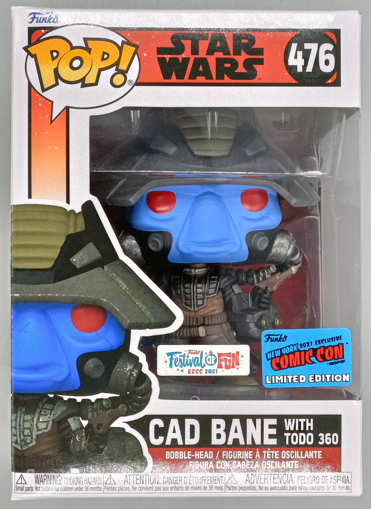 476 FOF Cad Bane (with Todo 360) - Star Wars 2021 Con Funko POP Funko