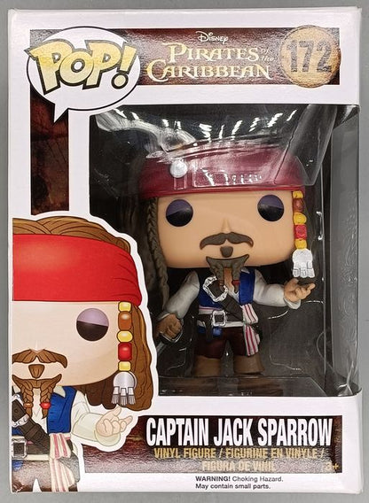 172 Captain Jack Sparrow Disney Pirates of the Caribbean Damaged Box Funko POP Funko