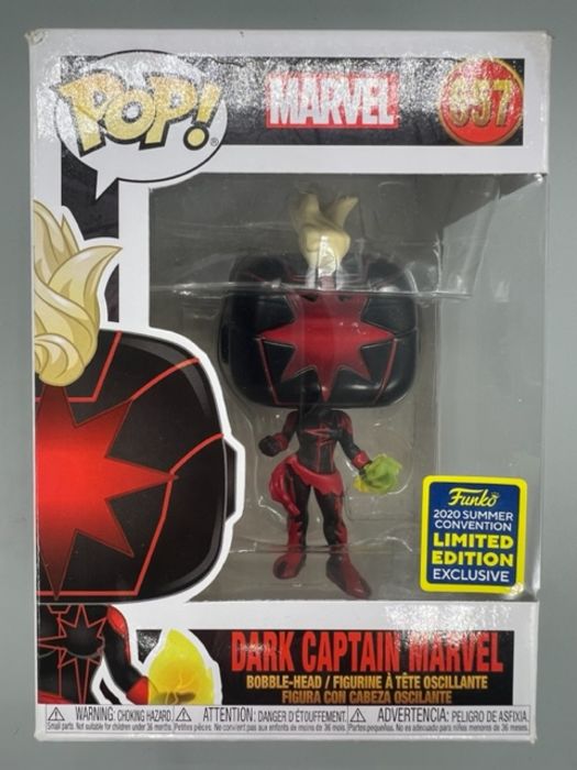 657 Dark Captain Marvel - Marvel - 2020 Con - Box Damaged Funko POP