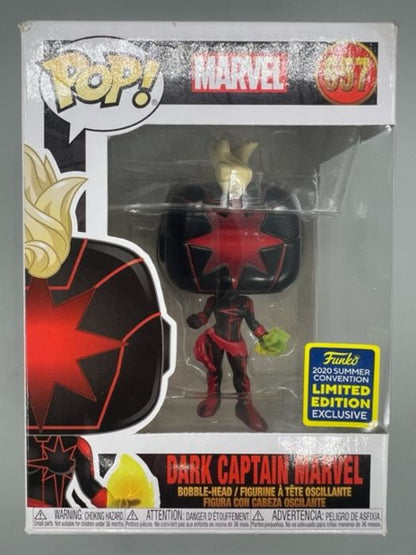 657 Dark Captain Marvel - Marvel - 2020 Con - Box Damaged Funko POP