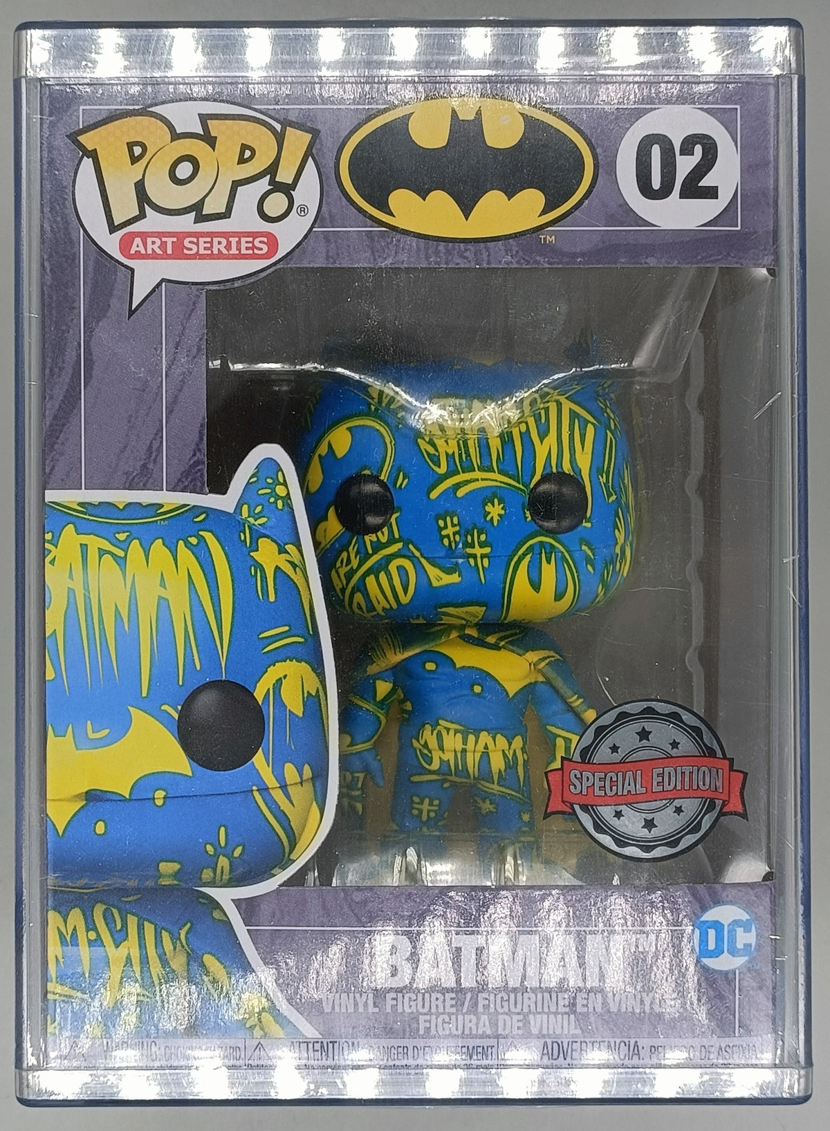 02 Batman (Blue/Yellow) - DC Art Series Funko POP