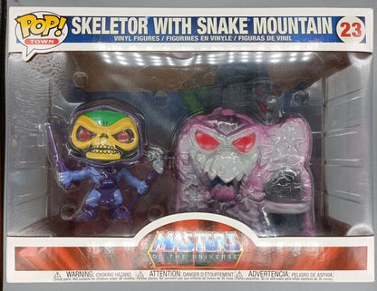 23 Skeletor with Snake Mountain - Town Masters Of The Universe Box Damaged Funko POP Funko