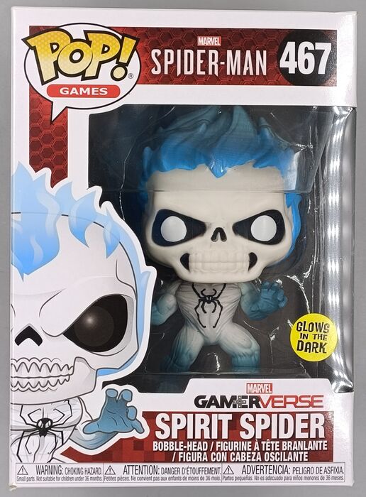 467 Spirit Spider - Glow - Marvel Spider-Man Game Funko POP Funko